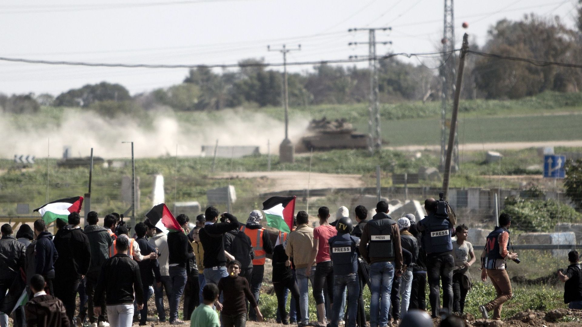 Intervention israélienne durant une manifestation en Cisjordanie 
