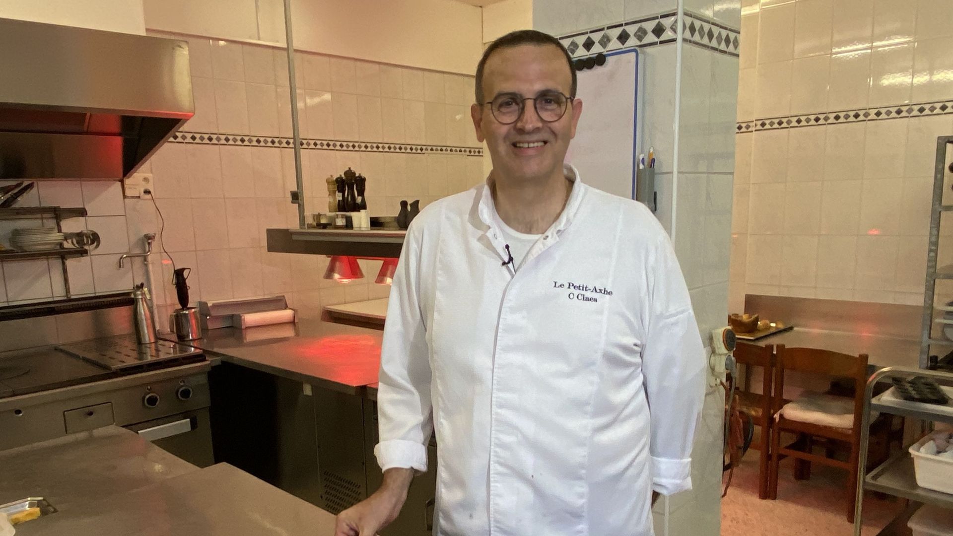 Christian Claes, chef de cuisine, au restaurant "Le Petit-Axhe" à Waremme.