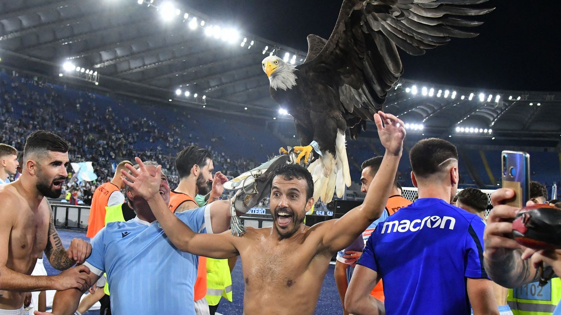 La Lazio célèbre sa victoire dans le derby
