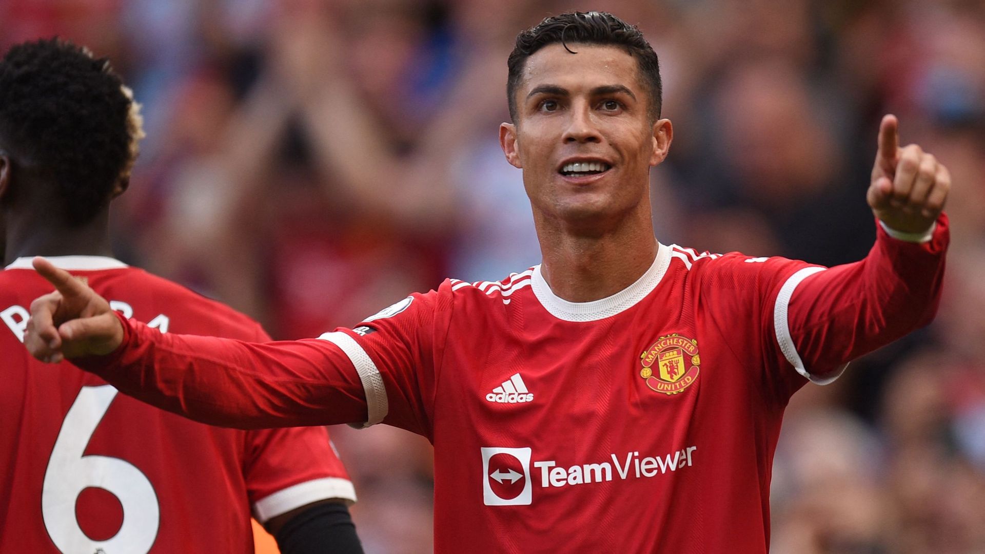 Cristiano Ronaldo lors de son premier match avec Manchester United en septembre 2021.