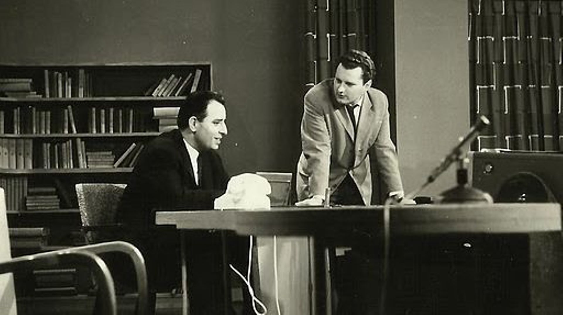Fernand Colleye (à gauche) et Roger Clermont, décédé en 2008.