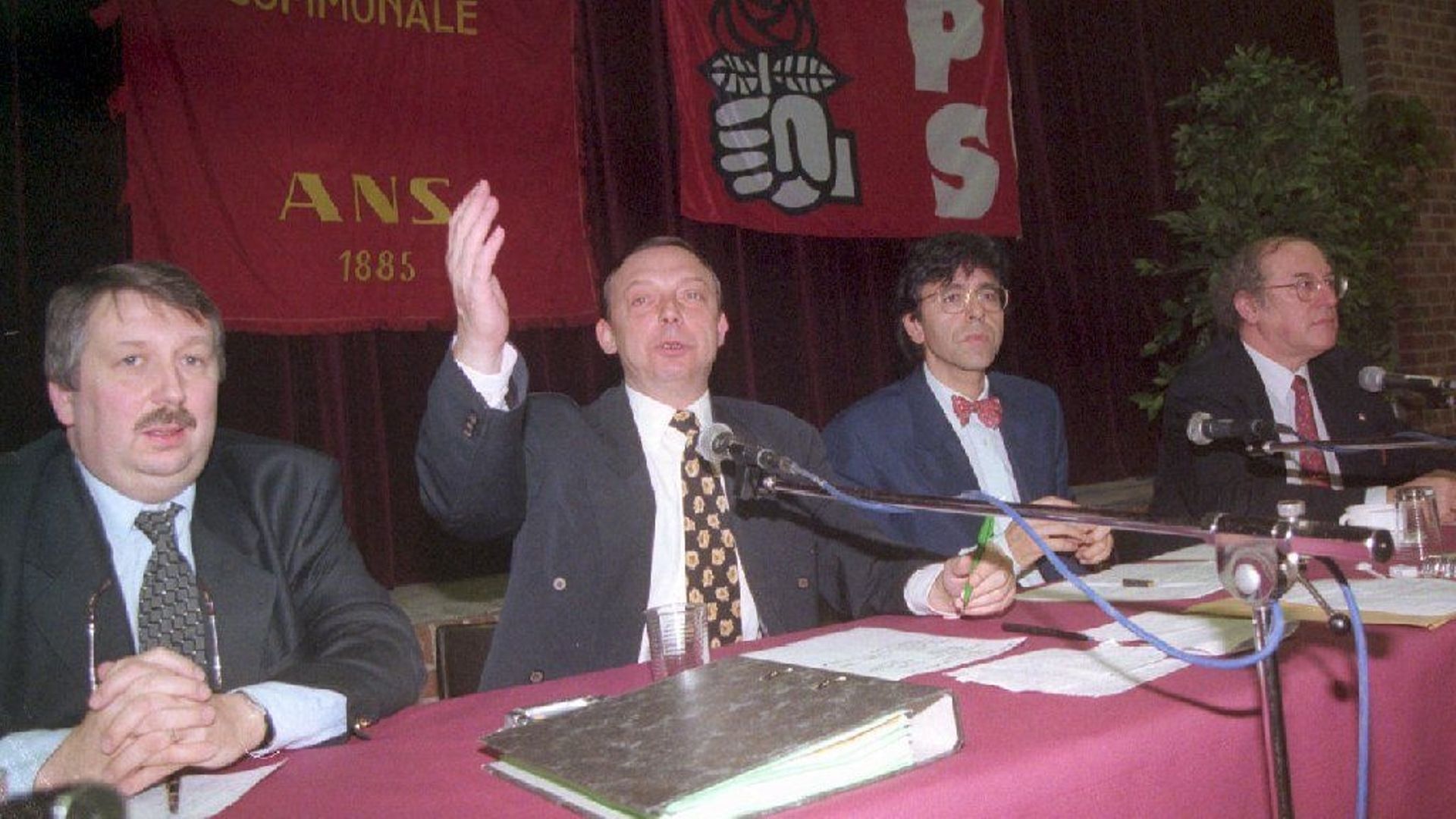 Michel Daerden avec Elio Di Rupo en 1997