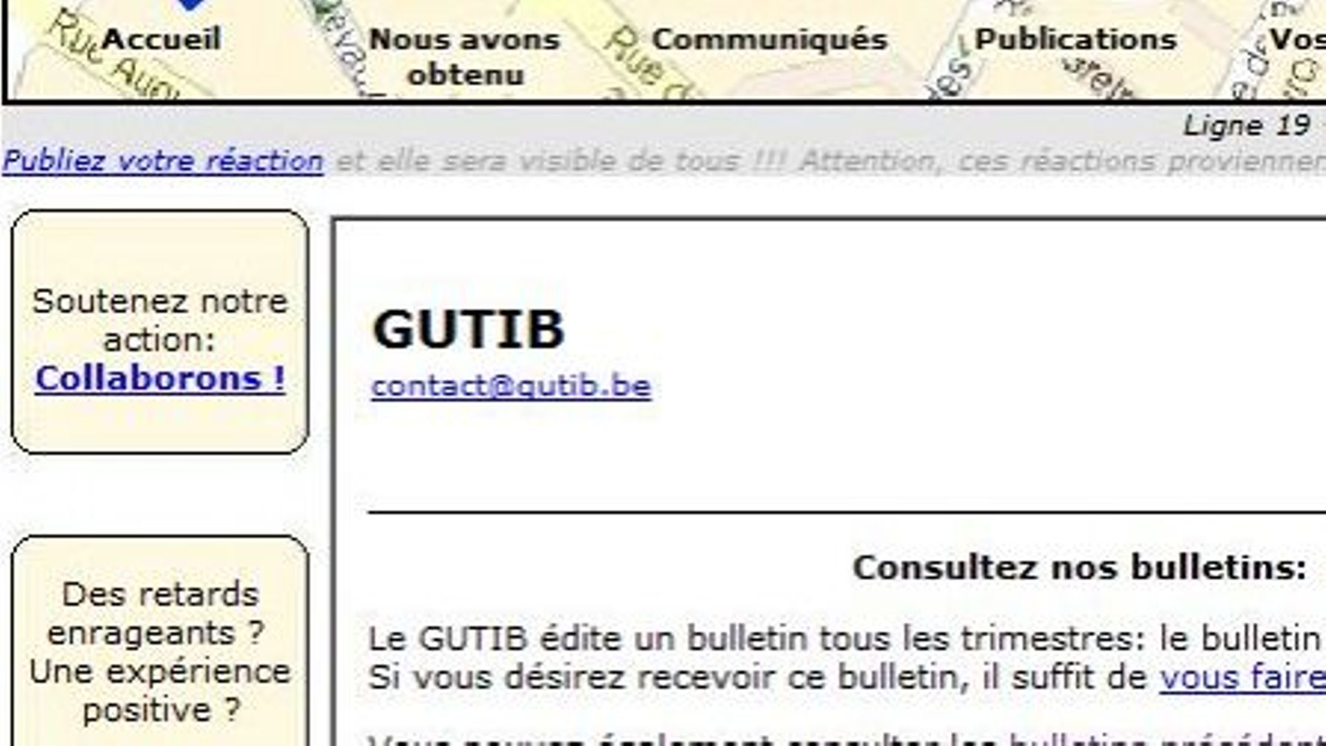 Le GUTIB dénonce l'arrêt de travail de la STIB