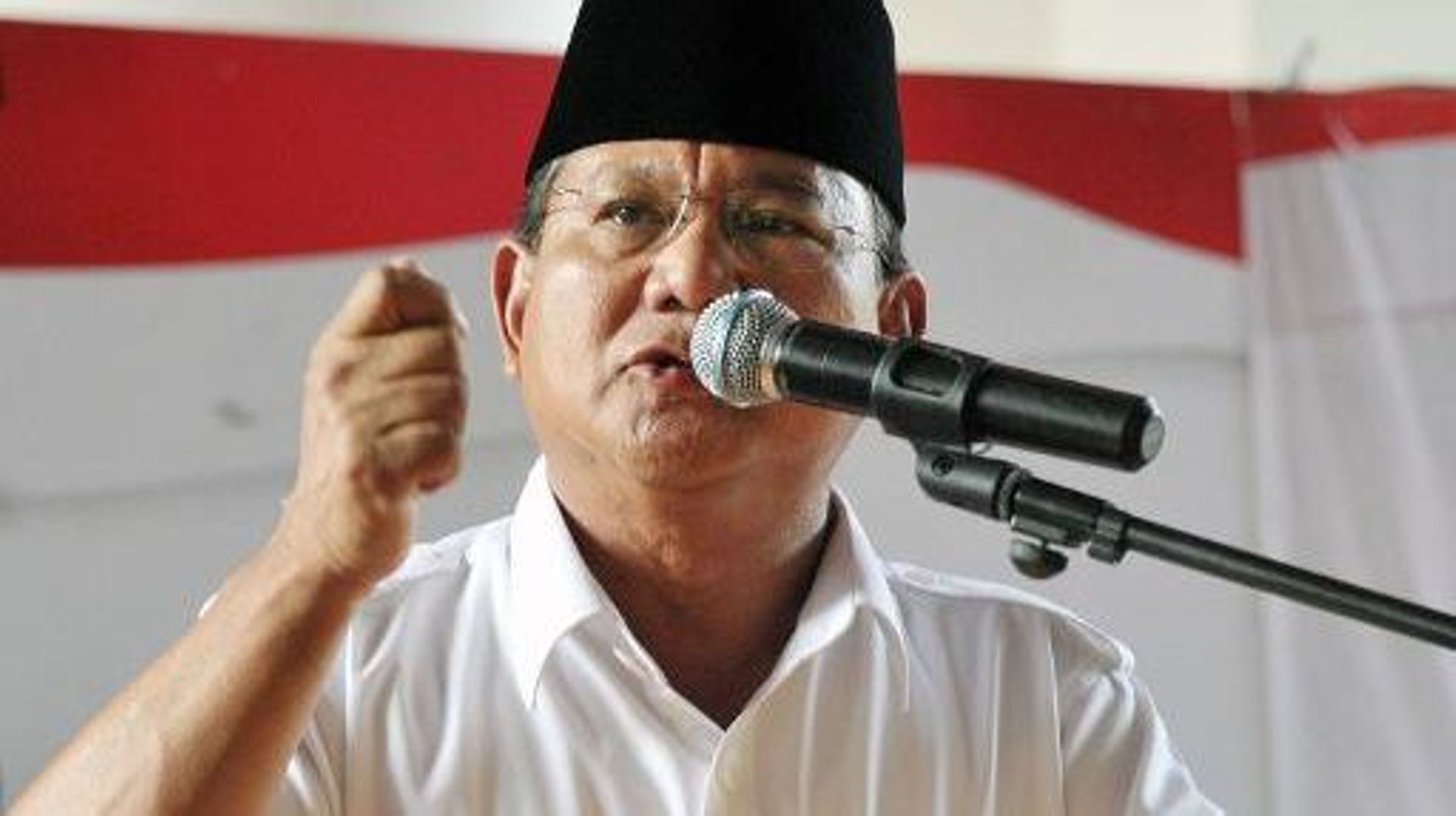Le candidat à la présidentielle en Indonésie, Prabowo Subianto, le 22 juillet 2014 à Jakarta