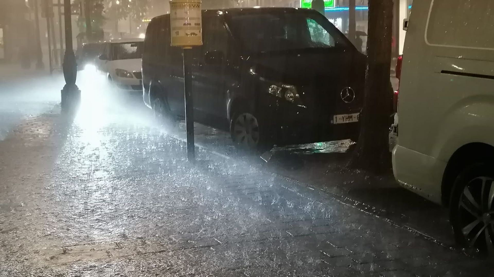 Bruxelles sous la pluie