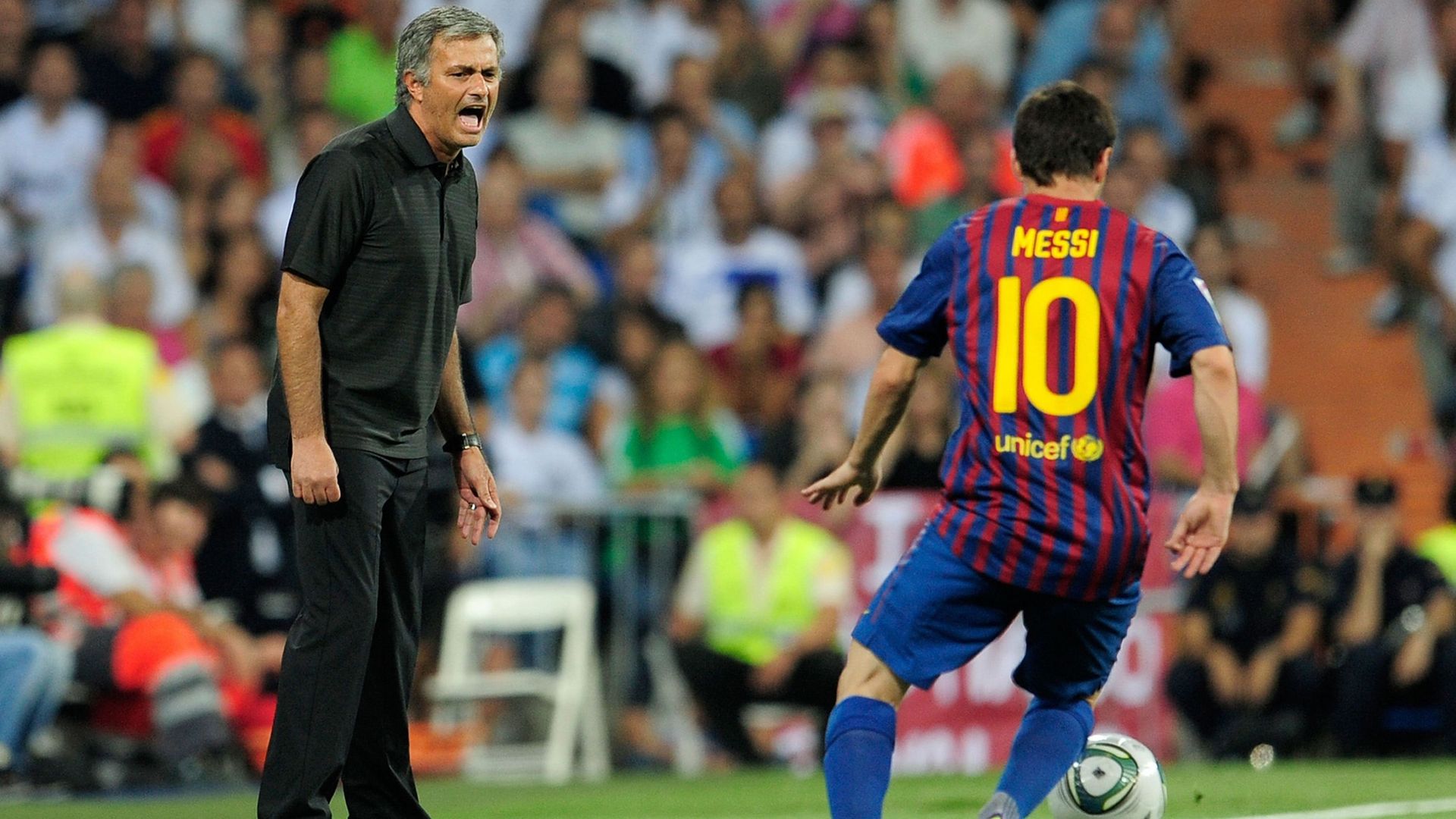 José Mourinho et Lionel Messi