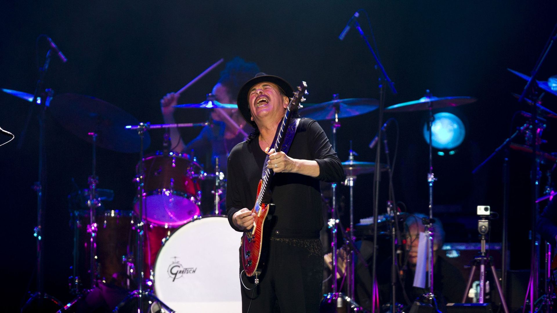 Carlos Santana lors d'un concert spécial le 26 mars 2015.