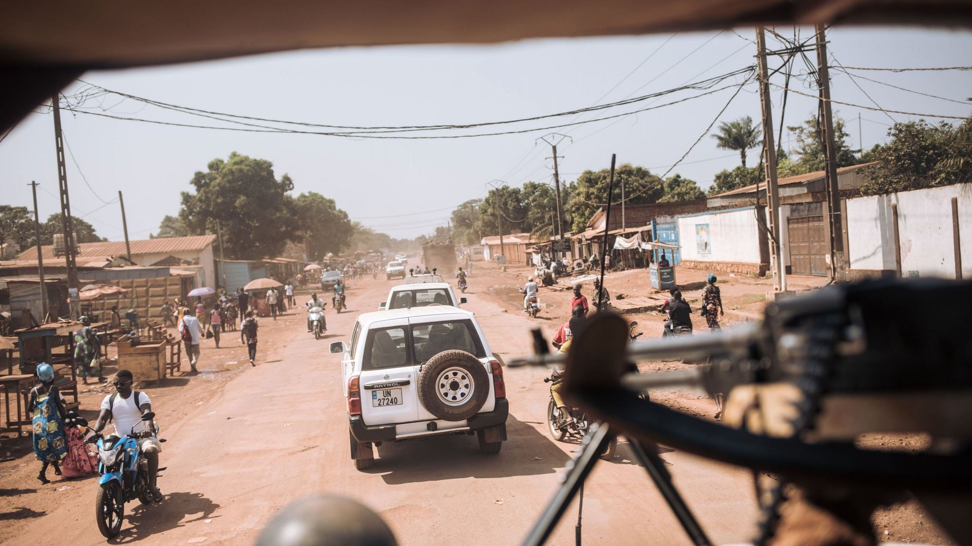 Un convoi de la Minusca à Bangui