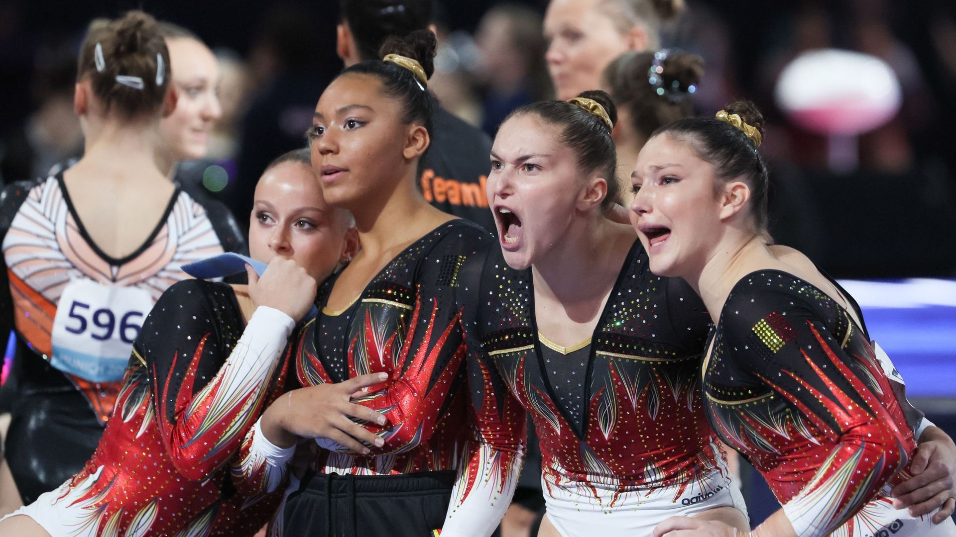 La Belgique s'est classée 5e de la finale de gymnastique par équipes. 