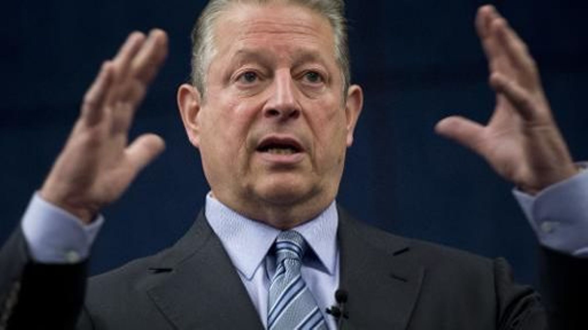 L'ancien vice-président américain Al Gore lors d'une conférence sur le changement climatique à Washington, le 11 juin 2013