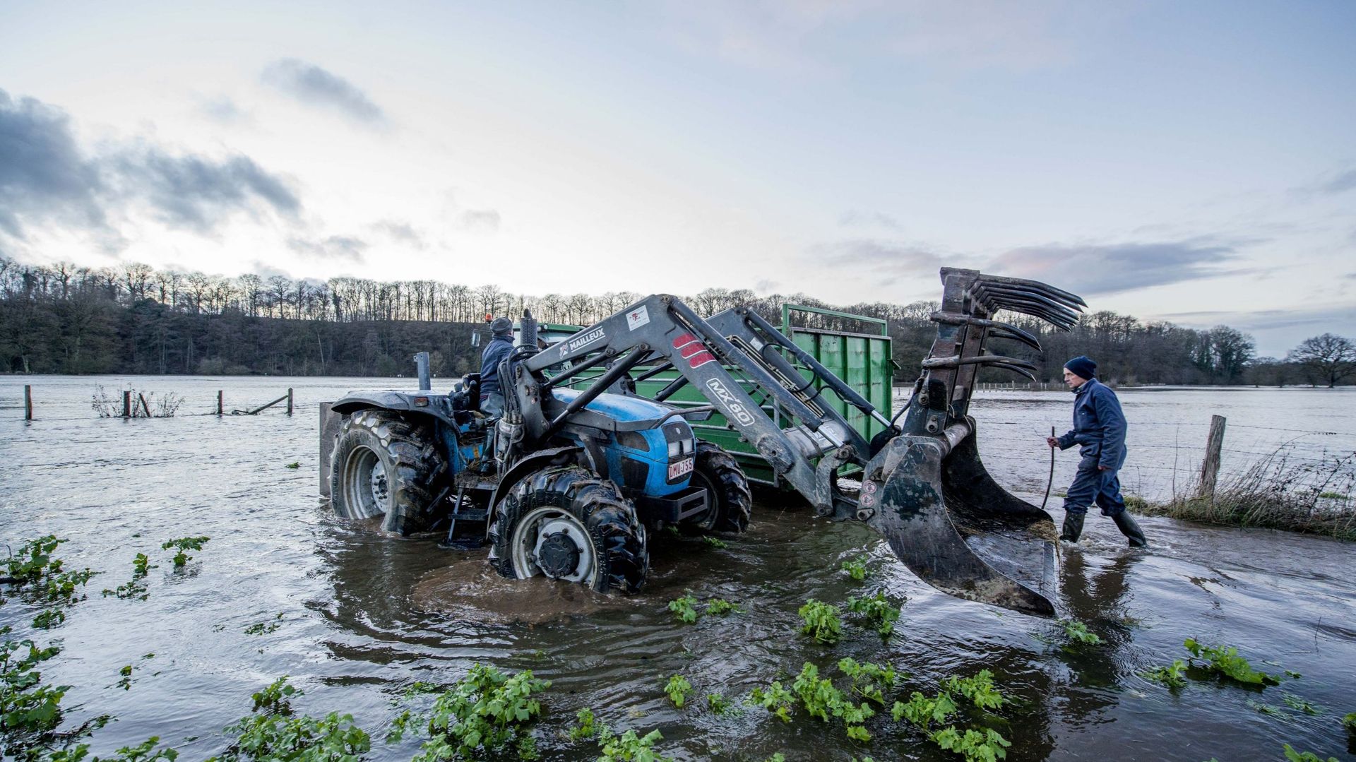 Tempête Dirk: après les inondations, la décrue est en cours en Wallonie