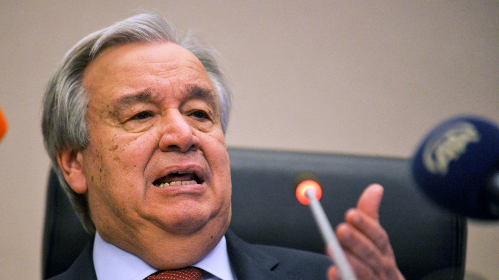 Le secrétaire général des Nations unies António Guterres