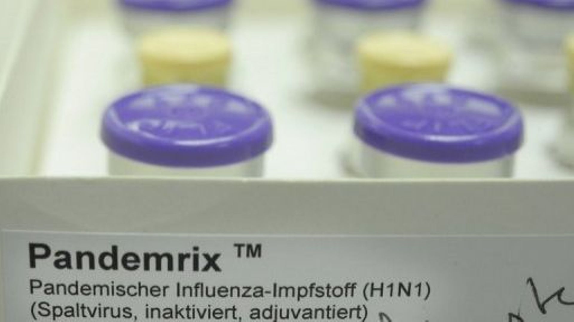 Doses de vaccin Pandemrix, photographiées à Berlin le 20 novembre 2009