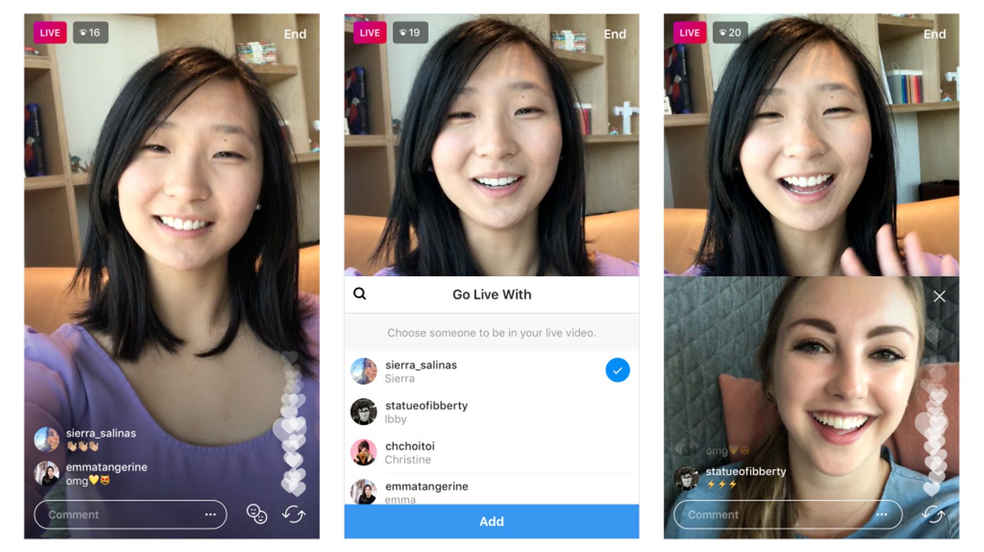 Instagram vous laisse inviter vos amis lors d’un live