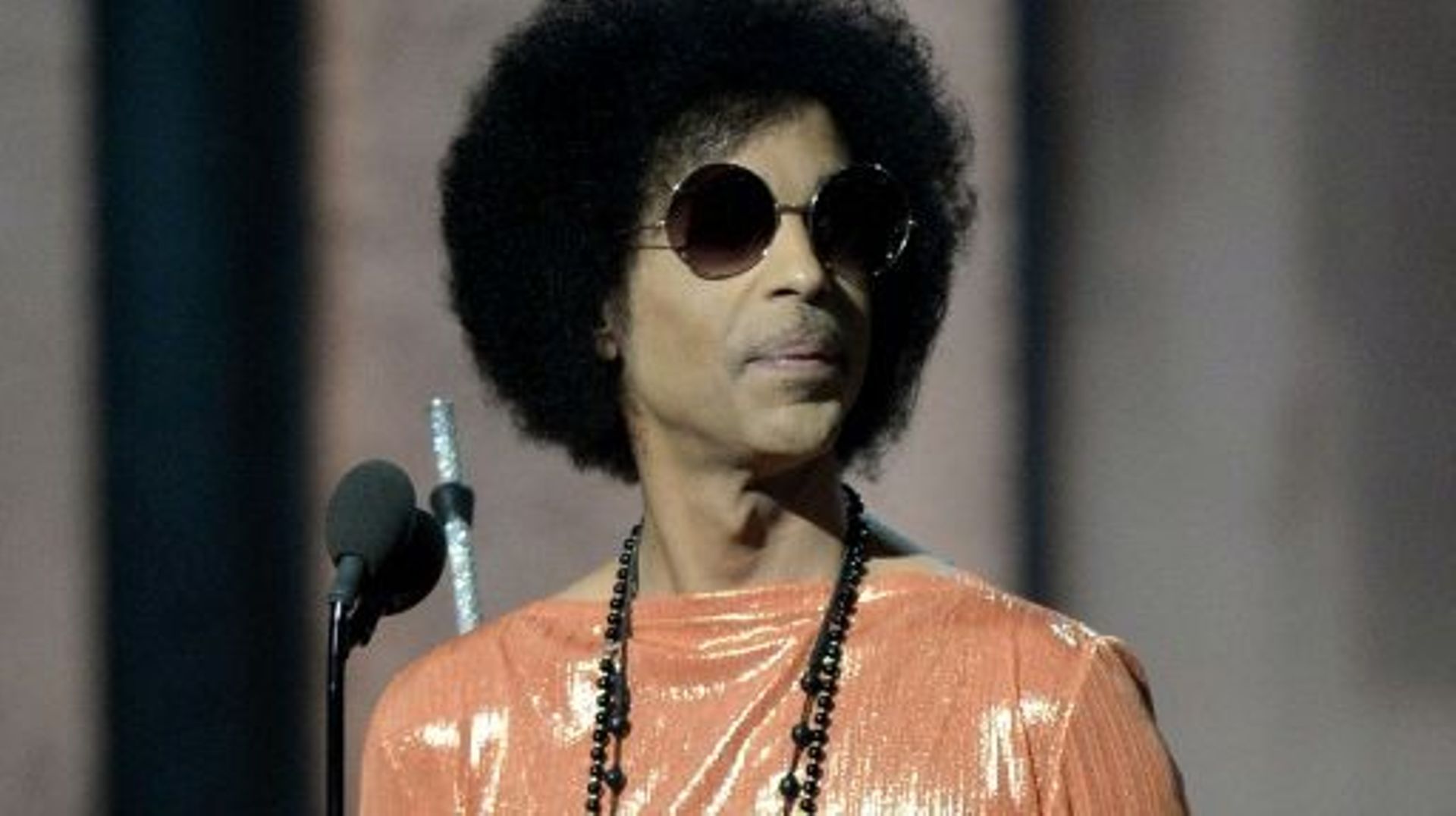 Le chanteur Prince au 57ème Grammy Awards le 8 février 2015 à Los Angeles