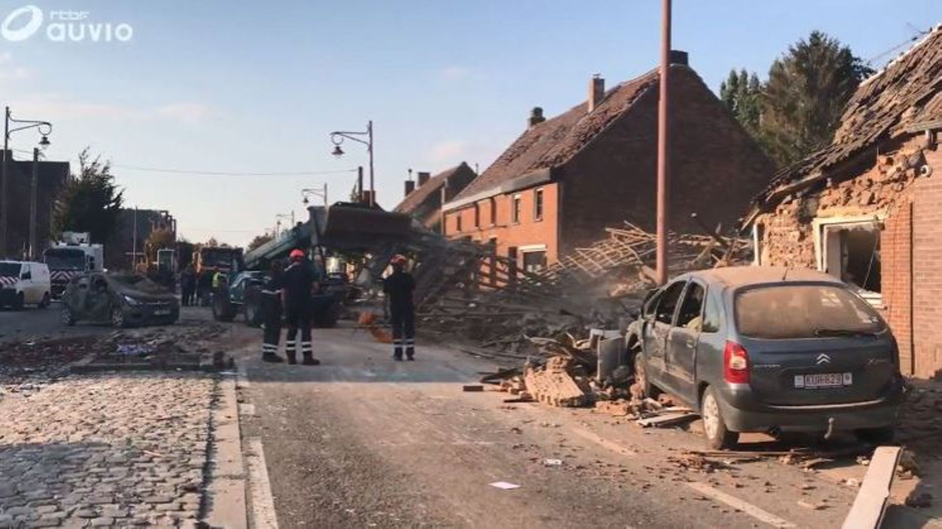 Explosion à Jurbise: deux habitations détruites, un mort et 7 blessés