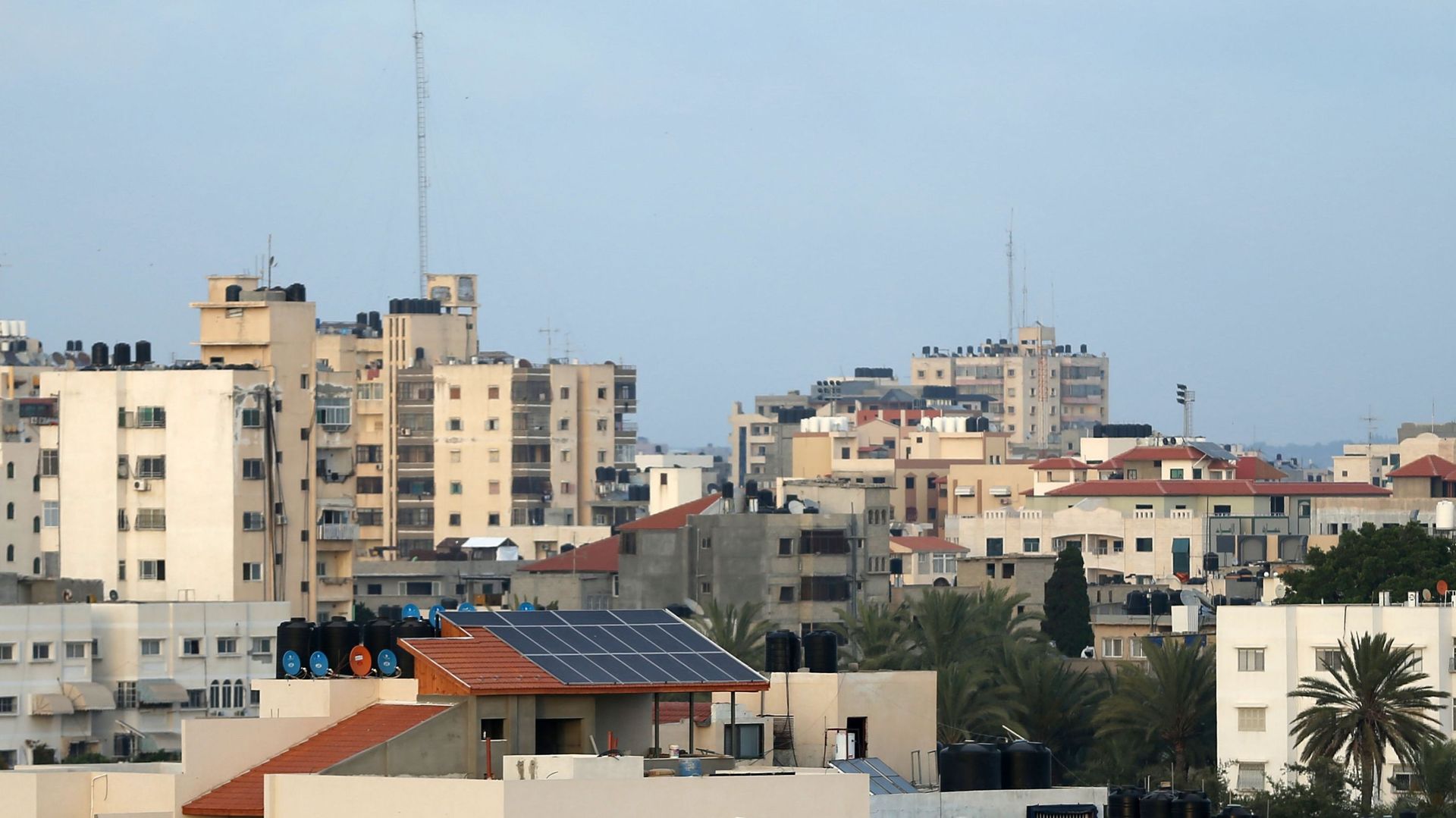 Vue générale de la ville de Gaza en juin 2016.