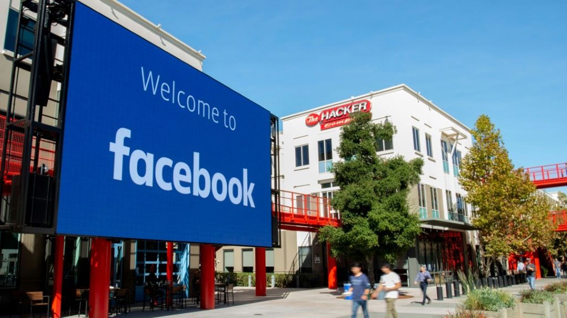 Le siège de Facebook à Menlo Park, Californie, le 23 octobre 2019