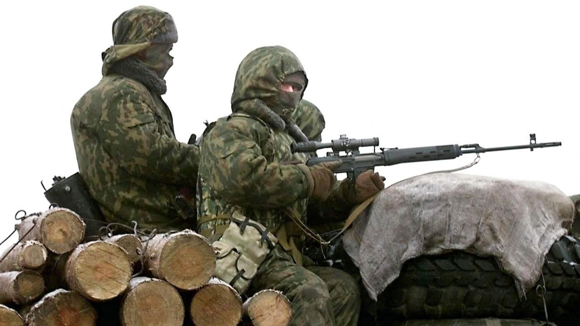 Soldats russes en décembre 1999