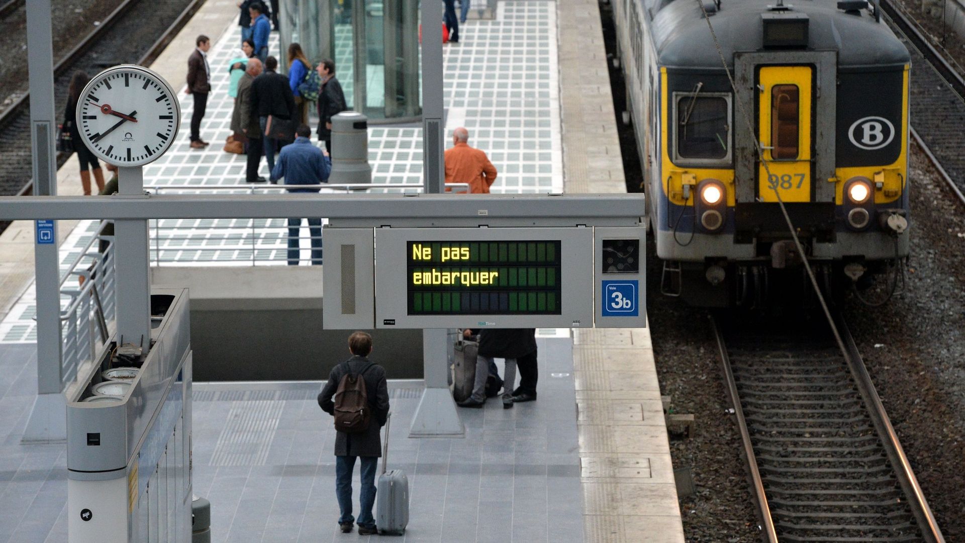 La grève des conducteurs de trains affiliés au SACT concerne environ 8% des trains circulant sur le réseau de la SNCB. 