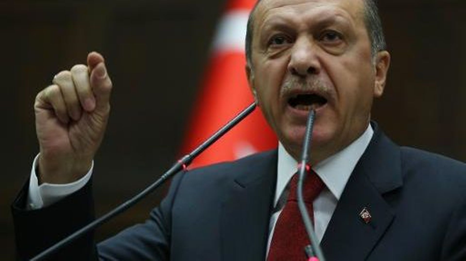 Le Premier ministre Recep Tayyip Erdogan à Ankara le 22 avril 2014