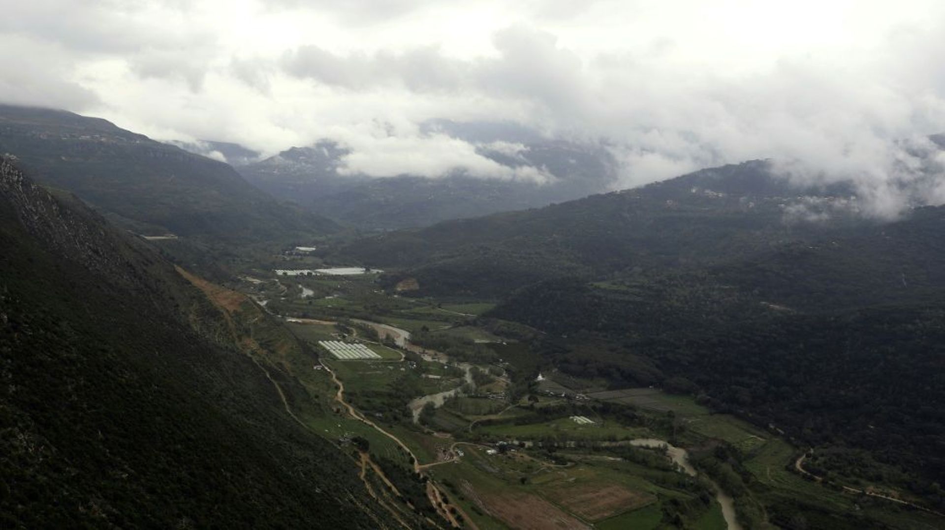 La rivière Awwali au Liban dans la vallée de Bisri en avril 2019