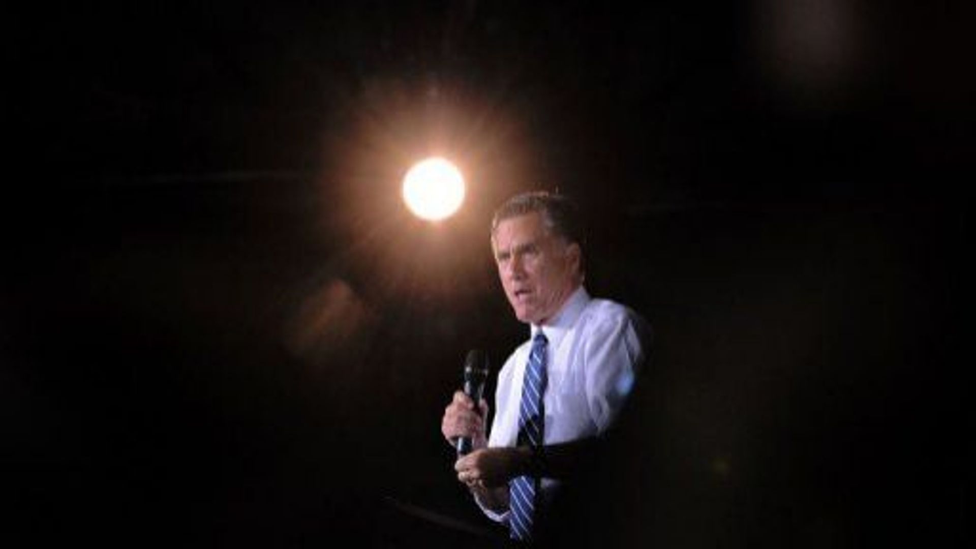 Le candidat républicain à la présidence américaine Mitt Romney, le 1er octobre 2012 à Denver