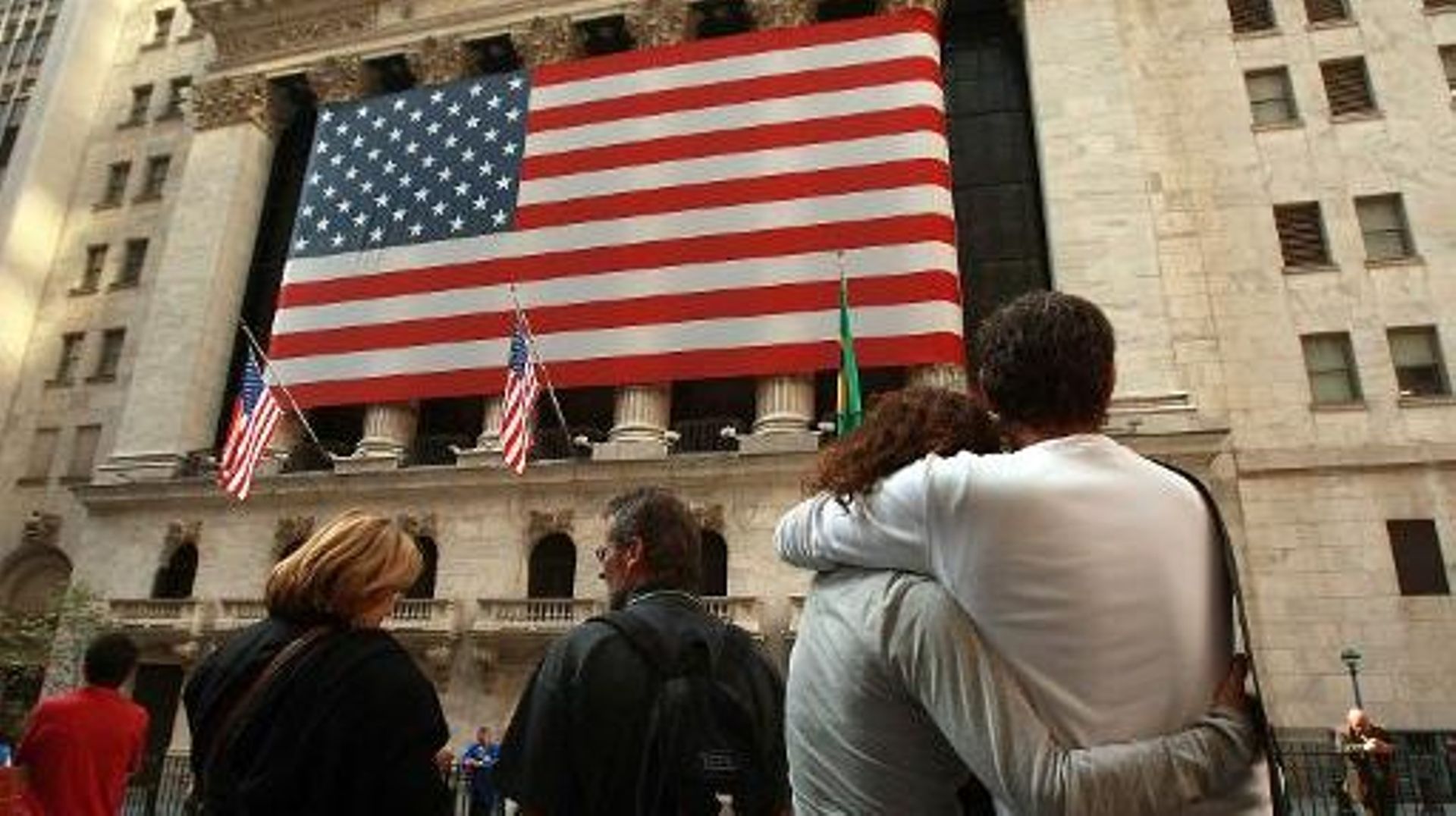 La Bourse de New York le 30 septembre 2008 au lendemain d'une séance de perte historique