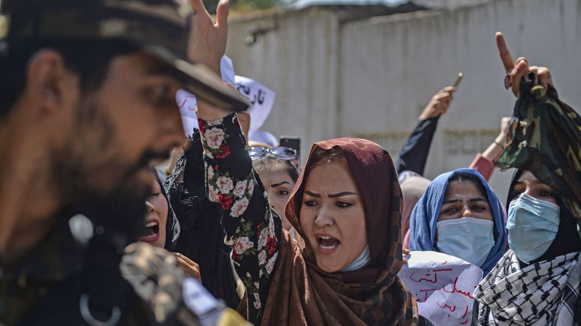 Manifestation à Kaboul le 7 septembre 2021