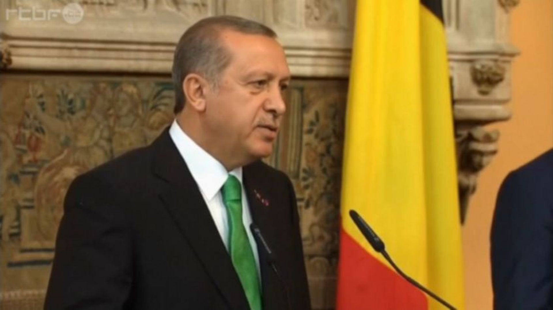 Le président turc Erdogan est en visite d’État en Belgique