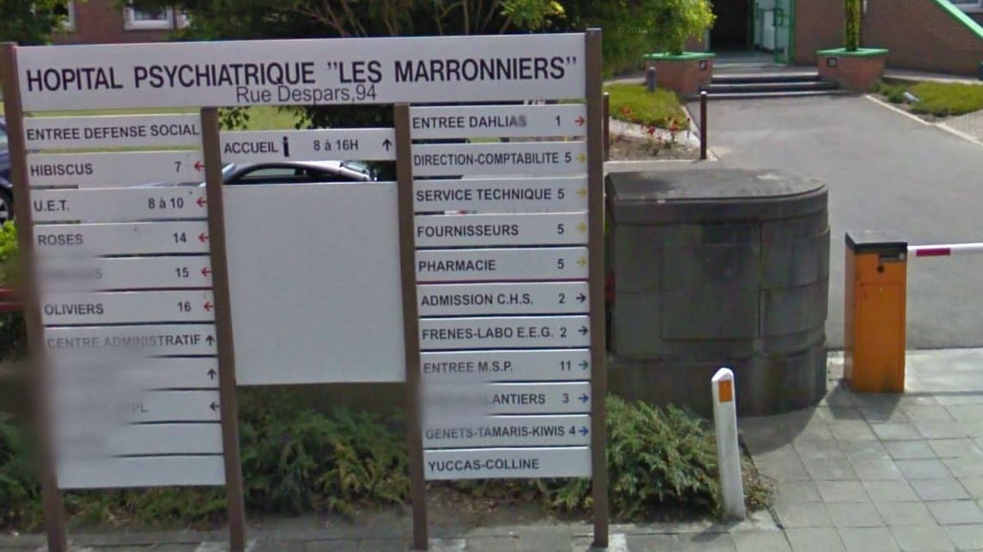 Le Centre psychiatrique" les Marronniers à Tournai