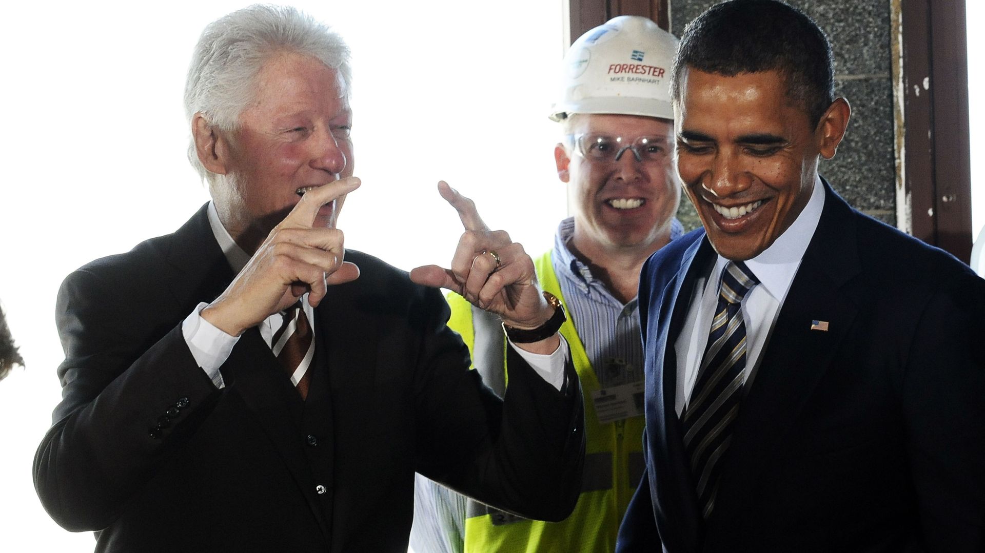 Bill Clinton soutient Barack Obama pendant la campagne