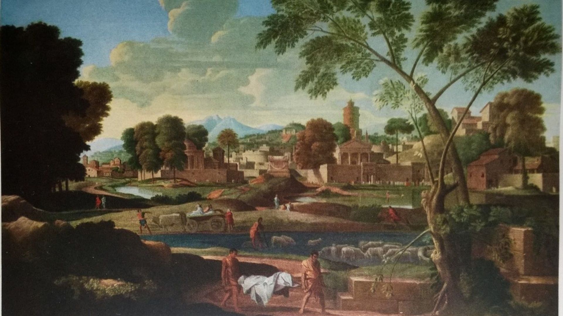 "Paysage avec les funérailles de Phocion" de Nicolas Poussin.