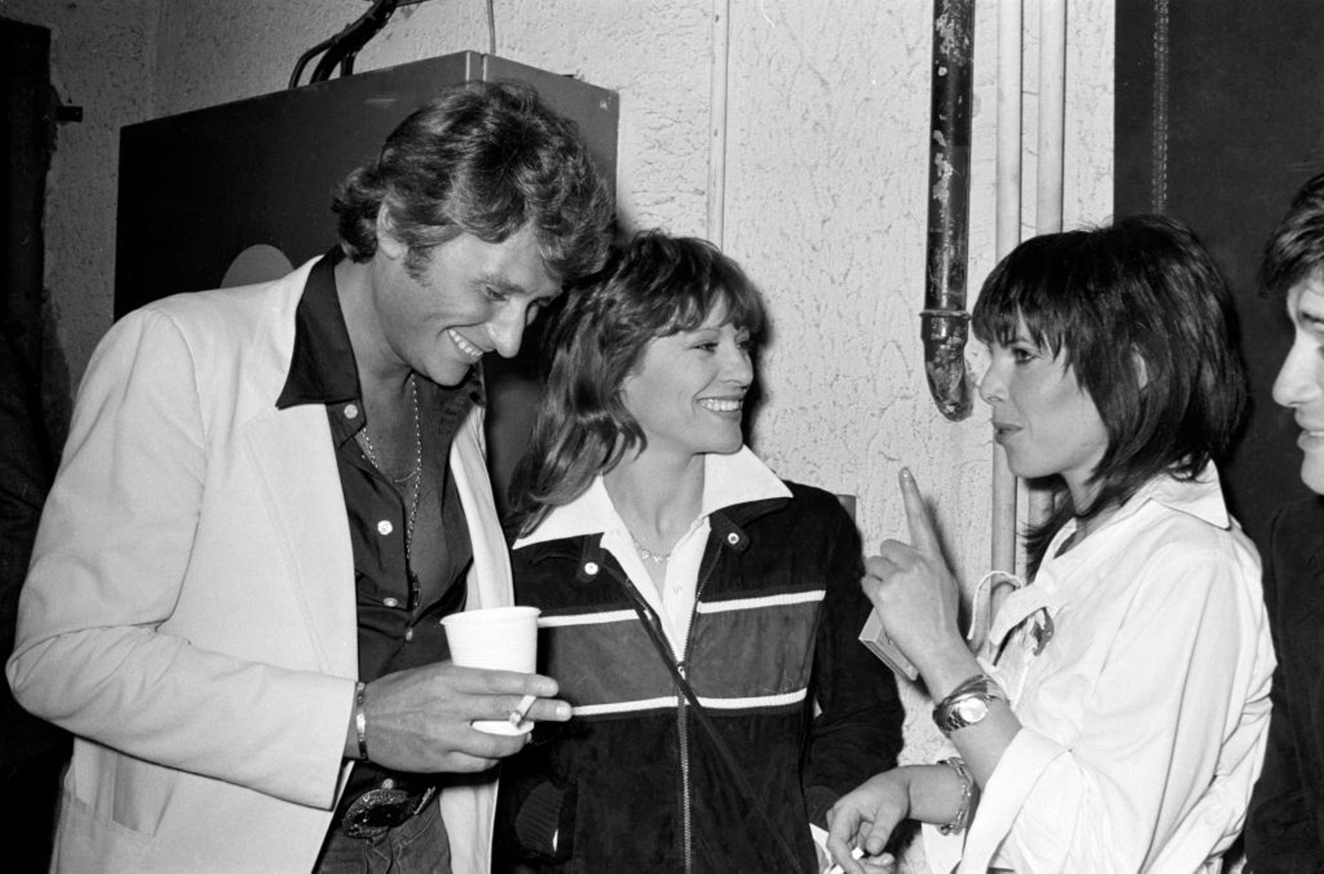 Johnny Halliday, Natalie Delon et Dani en 1978