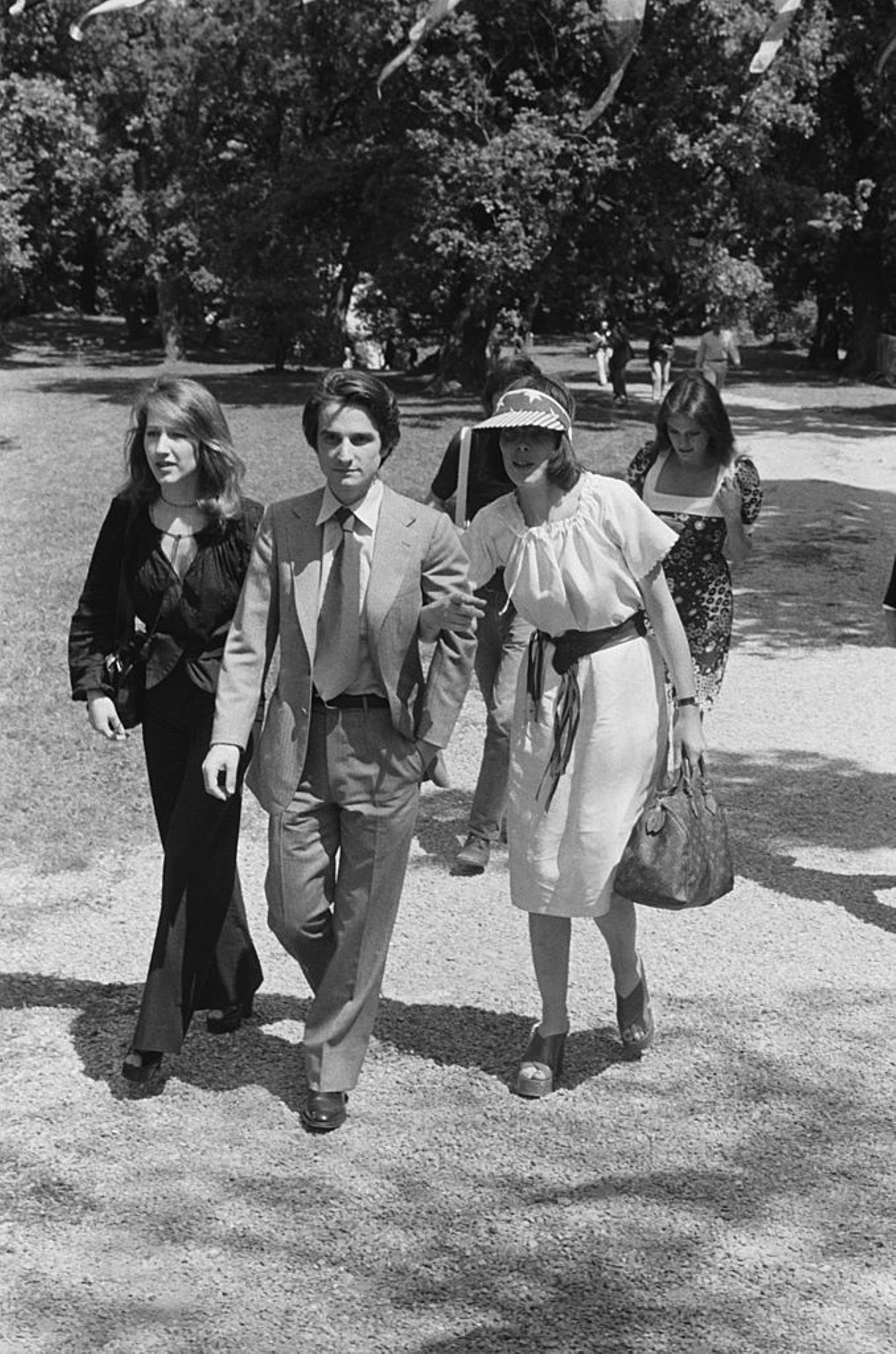 Nathalie Baye, Jean-Pierre Léaud et Dani pour la présentation de la "Nuit américaine" de Truffaut à Cannes en 1973.
